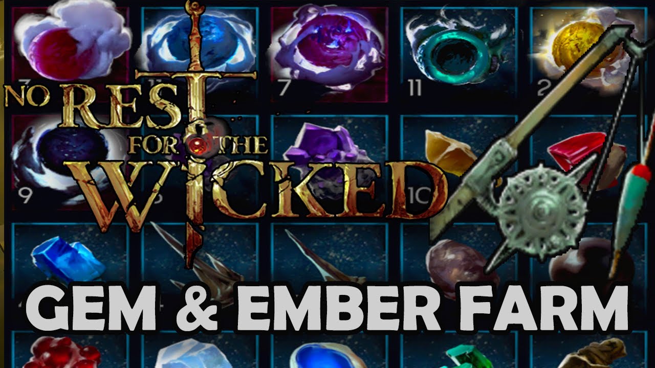 [No Rest for the Wicked] Fishing Route I Use to Farm Gems & Embers