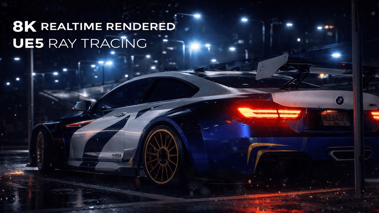 [8K60FPS] BMW M4 F82 Razor (2014) --- NFS Edition | Unreal Engine 5 Render