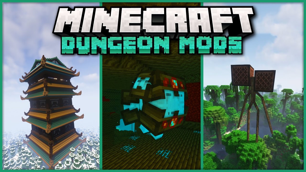 10 лучших модов DUNGEON для Minecraft! | Forge & Fabric