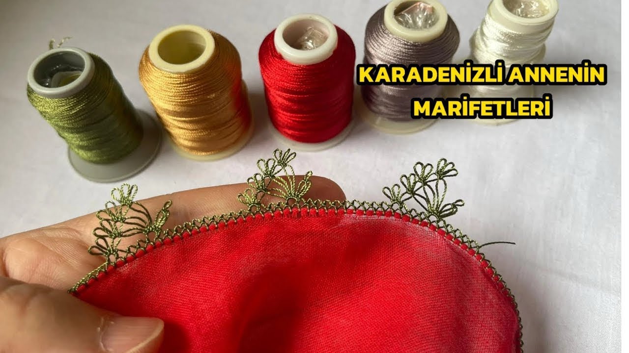 Yazmalarınızı Çiçek Bahçesine Döndürecek İğne Oyası Modeli 
