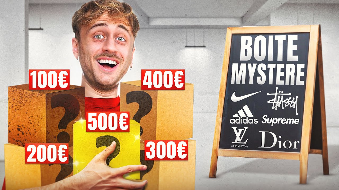 J'ouvre 5 BOÎTES MYSTÈRE de 100€ à 500€ 😰