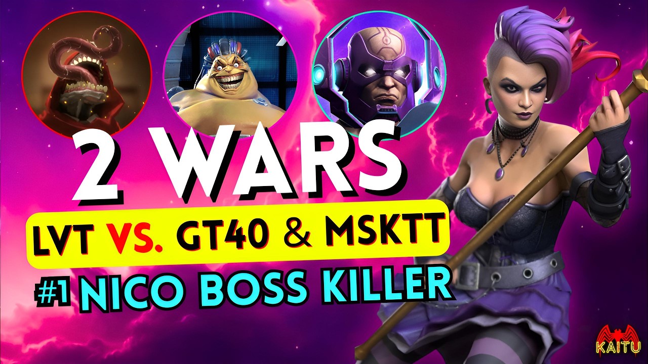 SCIENCE KING DEBUT! NICO MINORU BOSS DELETED! LVT VS GT40 & MSKTT! - MCOC