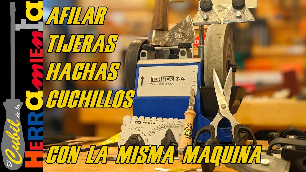 COMO AFILAR TIJERAS Y HACHAS CON TORMEK DENTRO TE LO EXPLICO