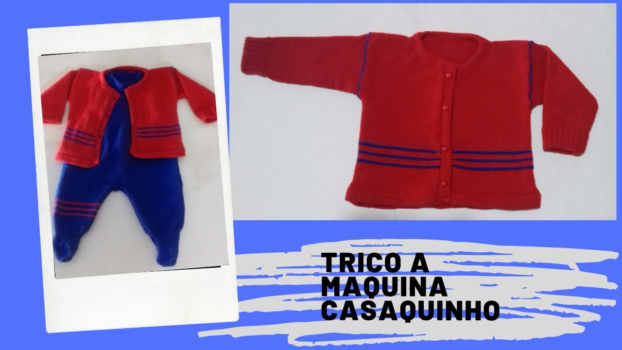 trico a maquina casaquinho para salo pete parte 1