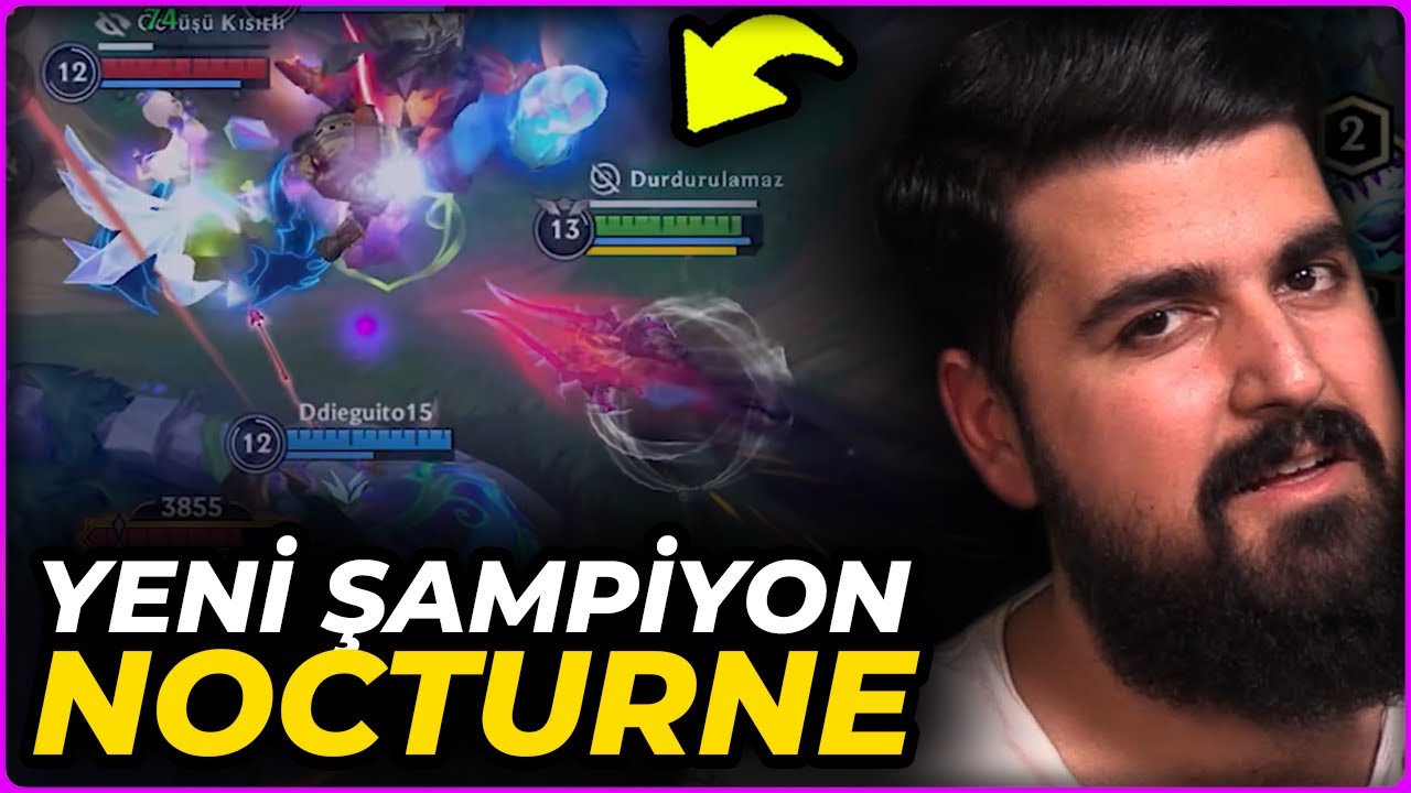 AŞIRI HASAR + MUHTEŞEM BASKINLAR! YENİ ŞAMPİYON NOCTURNE Wild Rift | Togzilla