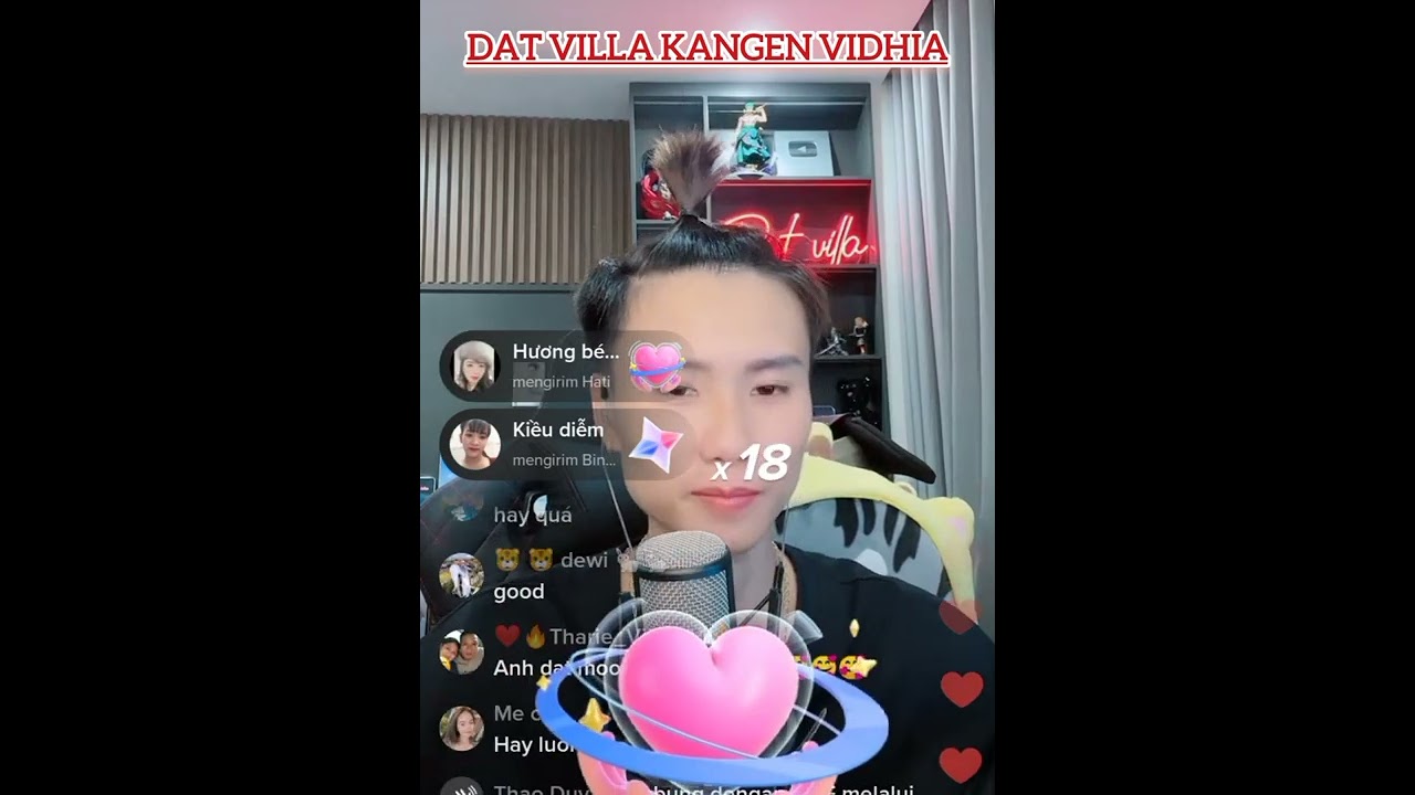 LAGU FAVORIT VIDHIA DINYANYIKAN DAT VILLA!🤣 NAY CAM ON NHE VO OI!🥰 #vidhia_r  #datvilla94