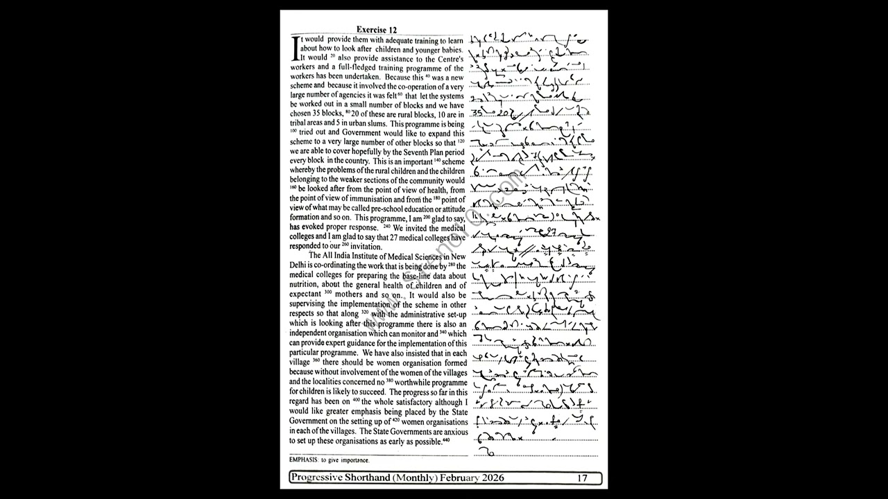 Progressive Dictation February month### 2026 transcription no. 12 (95 wpm)
