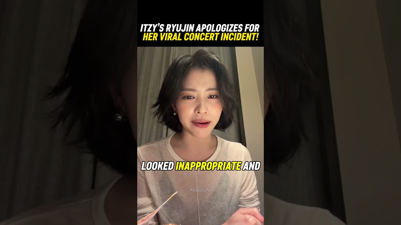 Рюджин из ITZY извинилась за вирусный инцидент на концерте! #kpop #ryujin