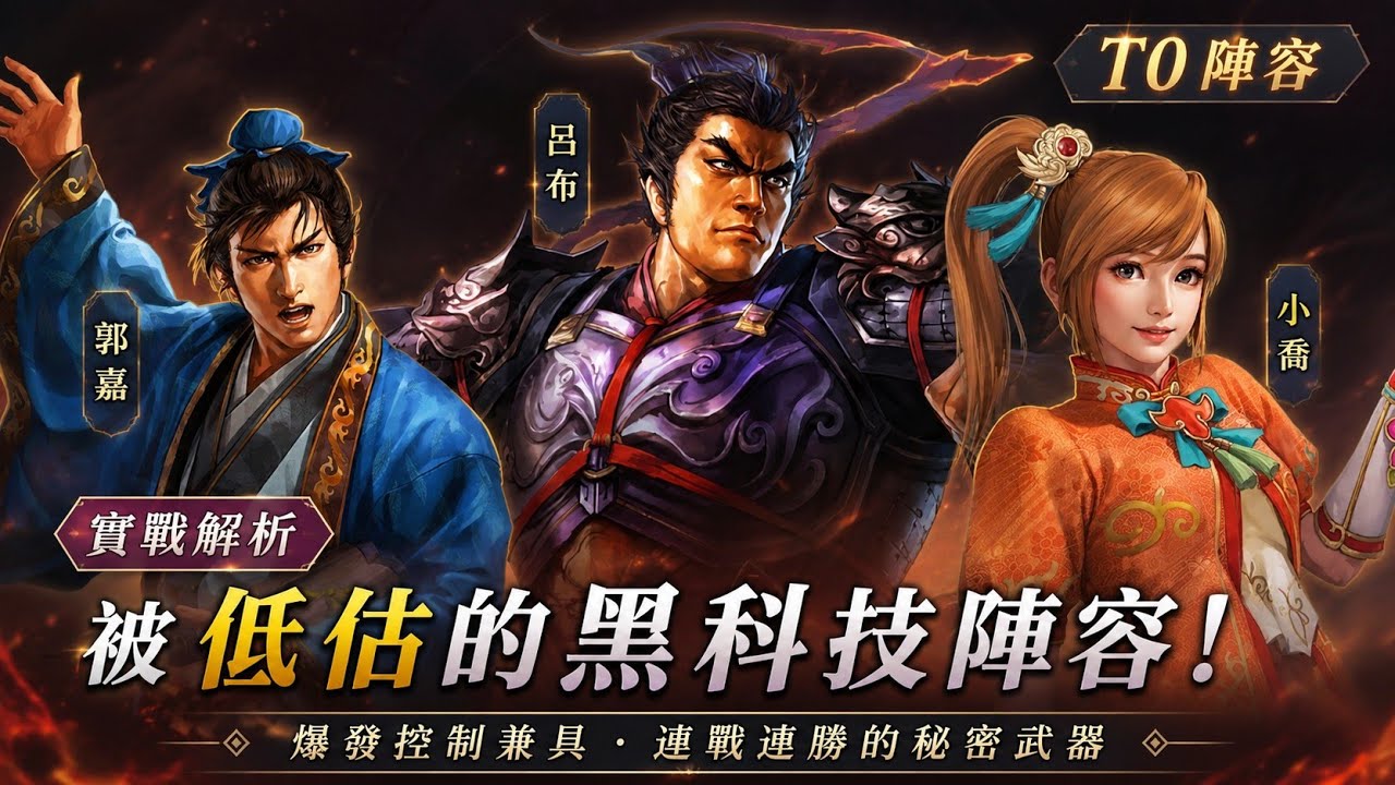 三國志戰略版無雙聯動小喬黑科技隊伍思路介紹@三國志戰略版-m9z 