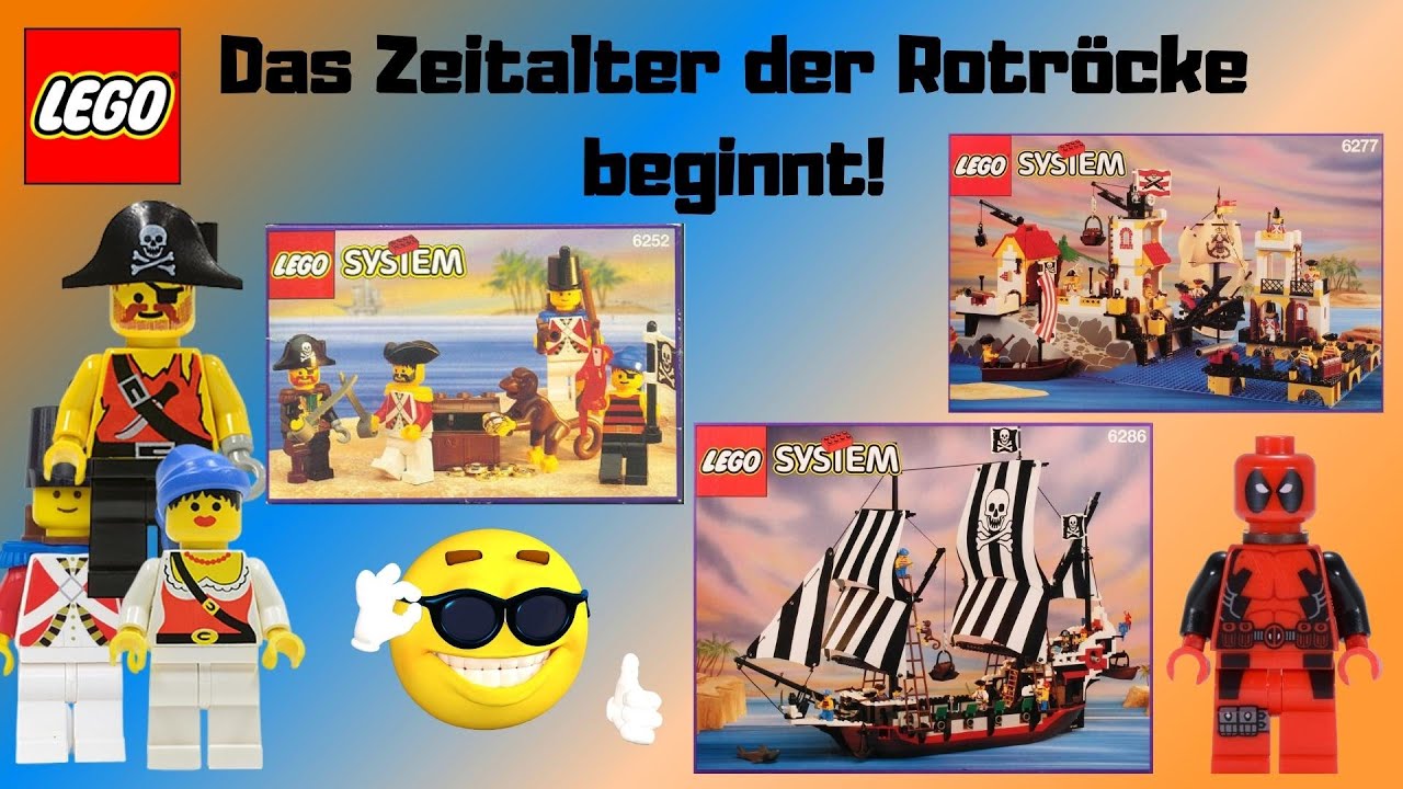 Lego Piraten 1992-1993 : Das Zeitalter der Rotröcke beginnt!