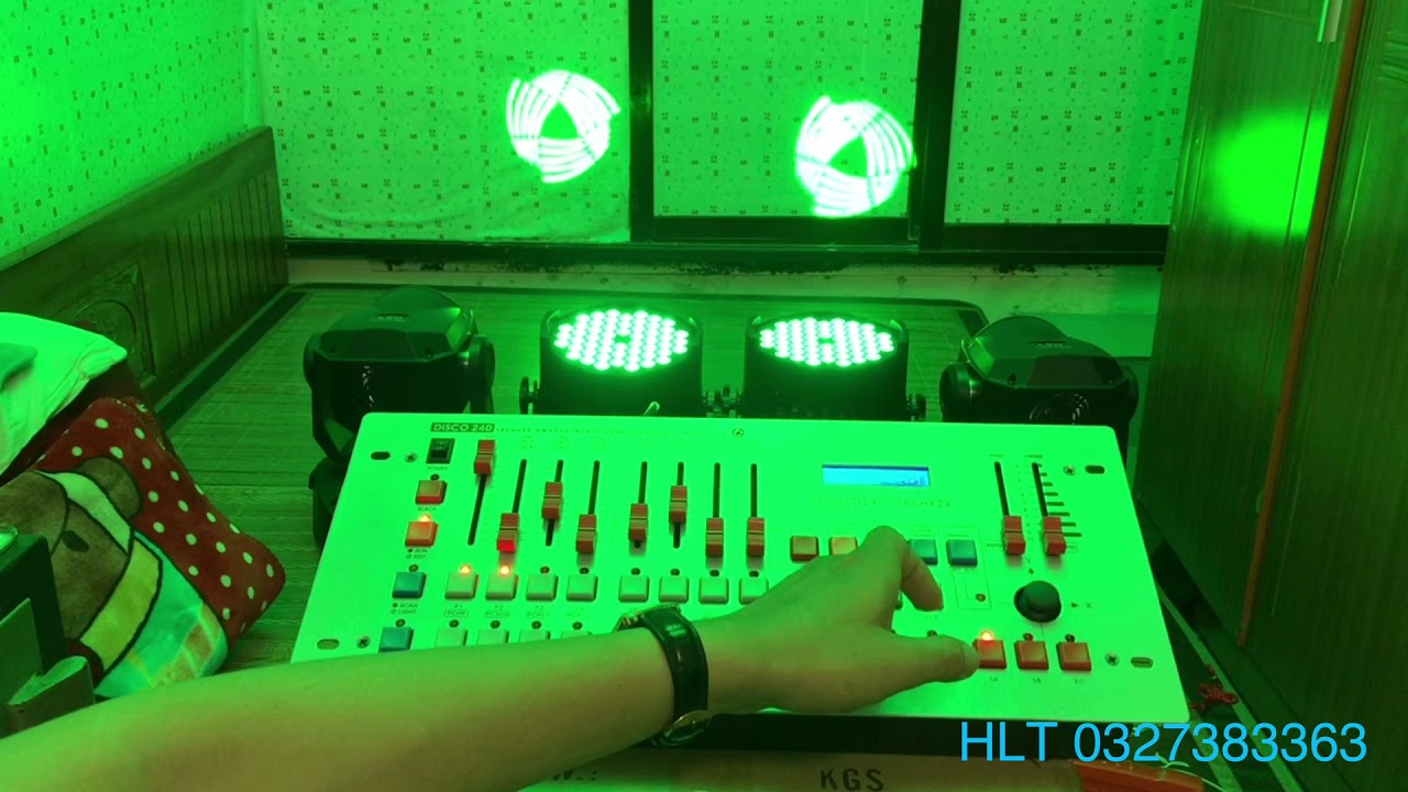 hướng dẫn sử dụng bàn disco240 điều khiển cho par led 54 và moving 90w