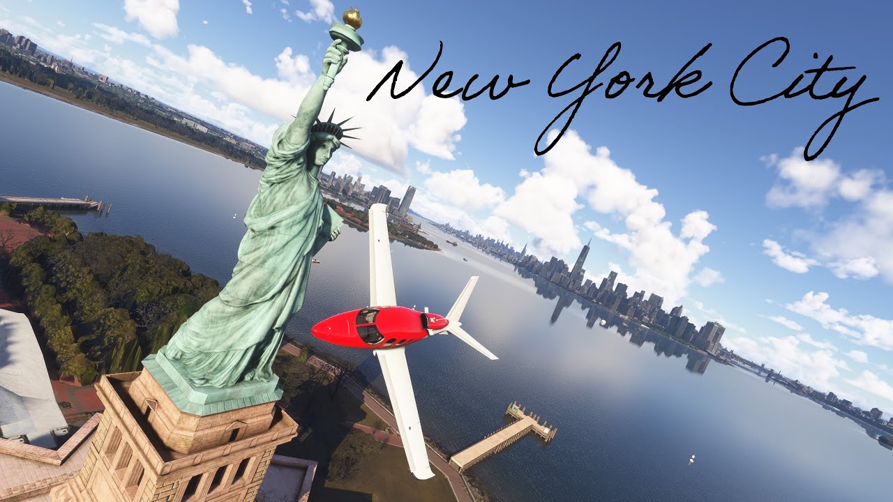Easy Cruise Above NYC | Calm Views of Manhattan | Microsoft Flight Simulator 2024 PS5