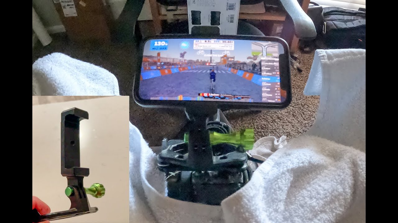 Cool Use for the Snap Mount phone Mount!  Use it with Zwift!!!