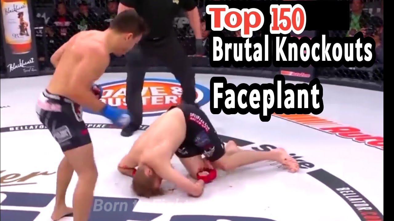 Топ-150 самых жестоких нокаутов с ударом лицом | ММА, кикбоксинг, кулачный бой, до 2023 года