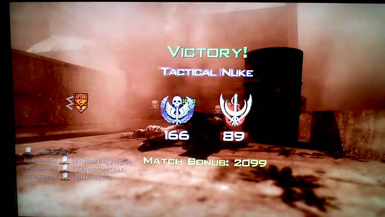 JesseJames7 getting 25 Kill Streak Call of Duty Modern Warfare 2 Tactical Nuke!!-Click HD!!