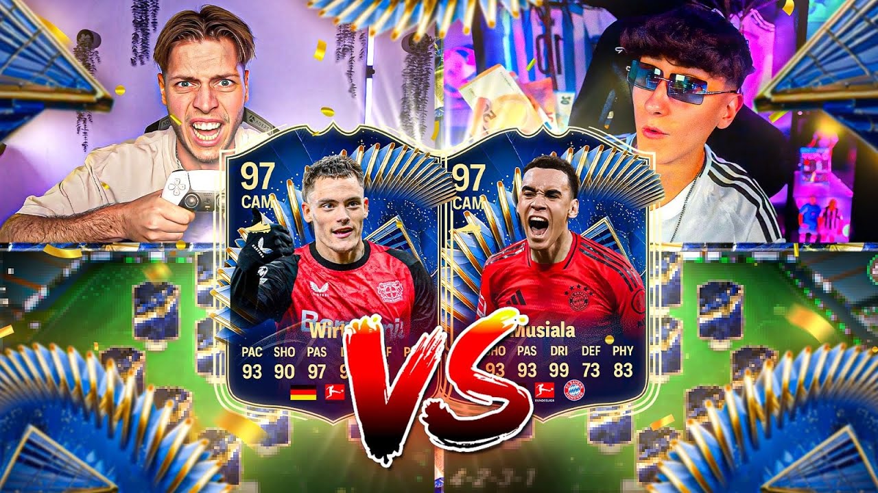 TOTS ZEIT!! 🔥🔥 WIRTZ vs MUSIALA SQUAD BUILDER BATTLE Prediction - EA FC 25 vs Fabio!!