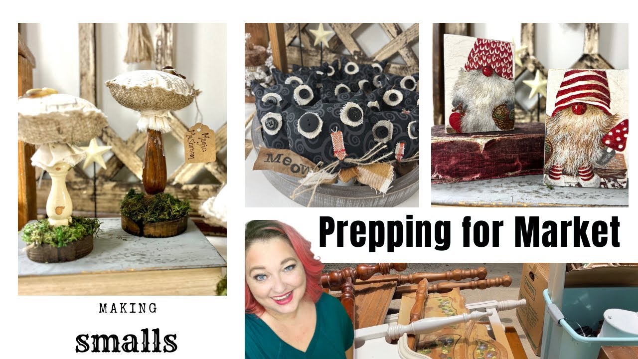 Prepping for Vintage Market 2023 | Easy Bowl Fillers | Amazing Spindle Haul | Trash to Treasure
