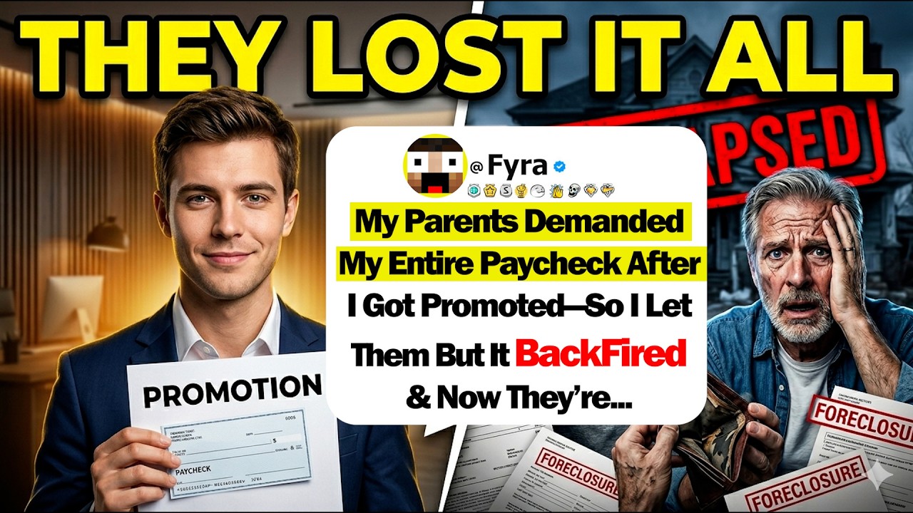 My Parents Demanded My Entire Paycheck After I Got Promoted—So I Let Them Kick Me Out & Watched Thei
