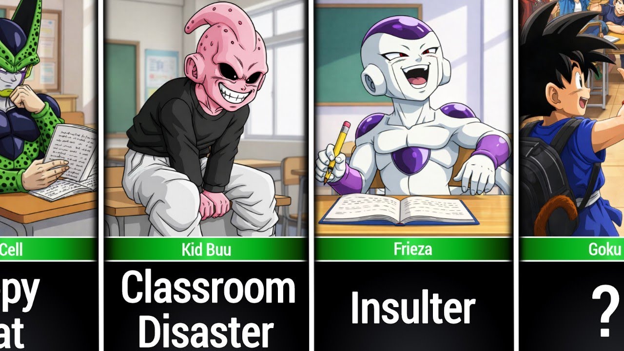 If Dragon Ball Characters Were in Your Classroom