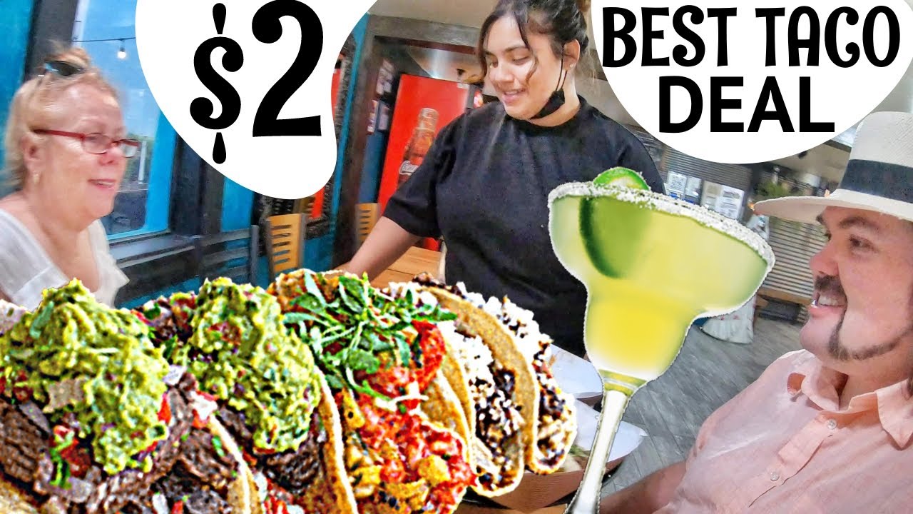 $2 BEST TACO Tuesday DEAL in Las Vegas Downtown Fremont $5 Margarita Arts District Lettys Cheap Eats