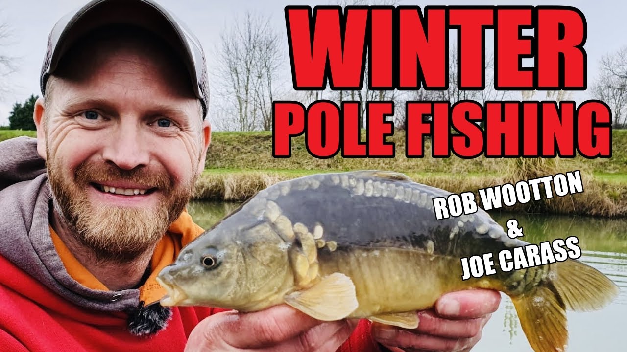 WINTER FISHING | CARP on the POLE with BREAD and MAGGOTS | Rob Wootton and Joe Carass
