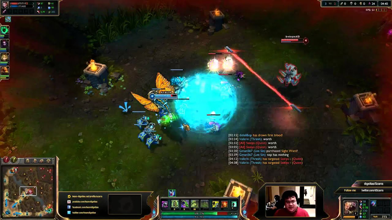 Scarra's stream. Solo Q in challenger.