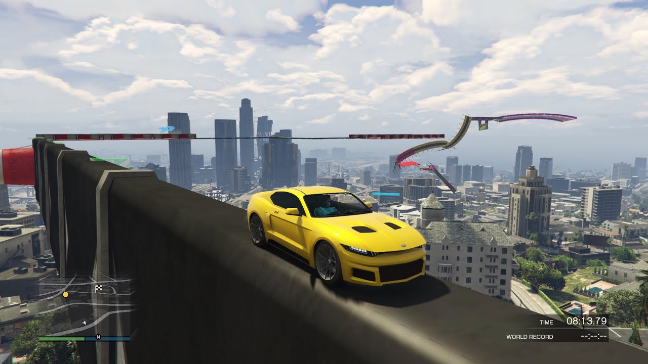 Gta 5 Parkour 9 222.222% of people break their controller trying to complete this hard parkour chall