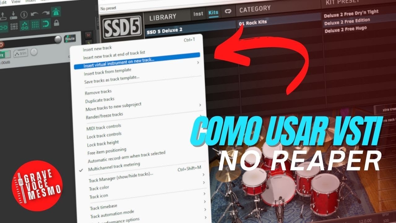 A Maneira CORRETA de usar Instrumentos Virtuais no REAPER