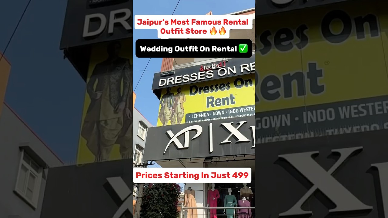 Jaipur Most affordable Rental outfit for wedding #wedding #weddingvideo #trendingshorts #shortsfeed