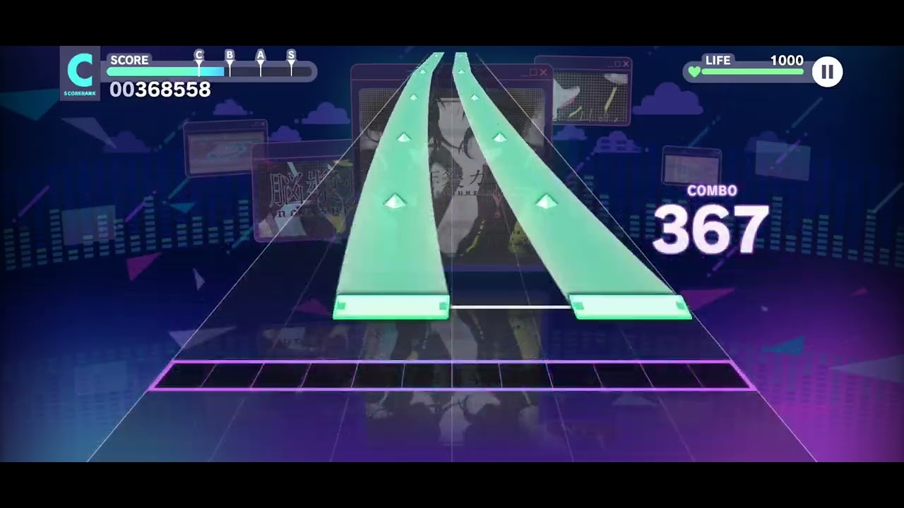 프로세카) 뇌장작렬 걸 하드 18렙 985 F.C 달성 (#623)