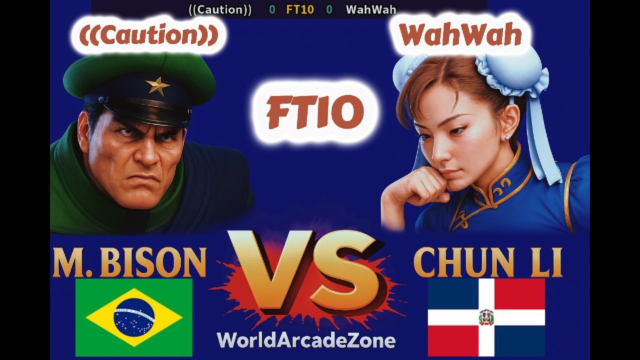 Street Fighter II': Champion Edition - ((Caution))  vs WahWah - FT10 -1080P/60FPS - 11.08.2025