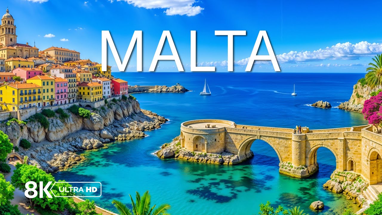 Malta 8K – Ancient Stone Cities, Turquoise Coves and Timeless Mediterranean Island Beauty