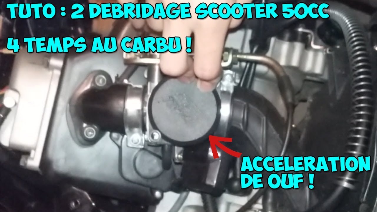 Facile : D&eacute;bridage scooter 50cc 4temps au carbu ! #2