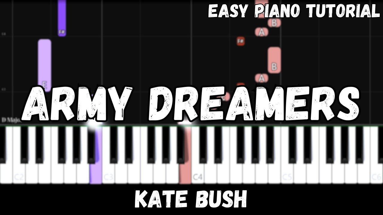 Kate Bush - Army Dreamers (Easy Piano Tutorial)