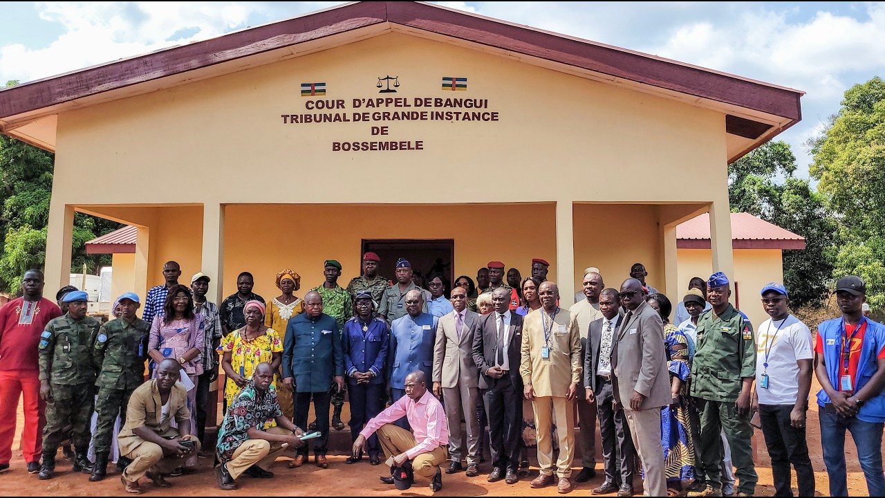 Un nouveau bâtiment pour le Tribunal de Bossembélé