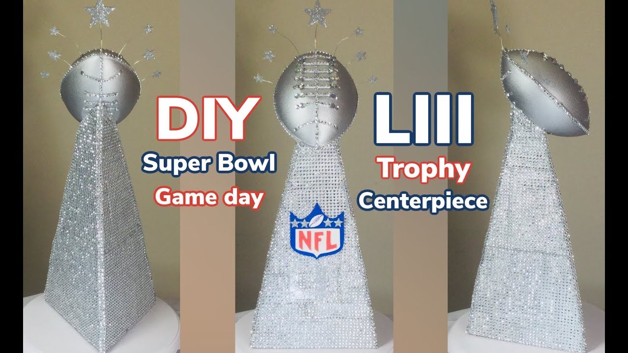 Dollar Tree DIY Super Bowl LIII Trophy Game Day Centerpiece 2019