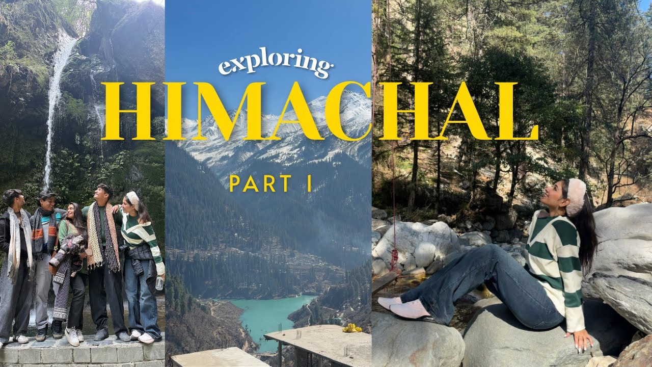Himachal vlog🏔️🧗‍♀️Ultimate Himachal guide (part 1) | exploring jibhi, jibhi market, jibhi waterfall