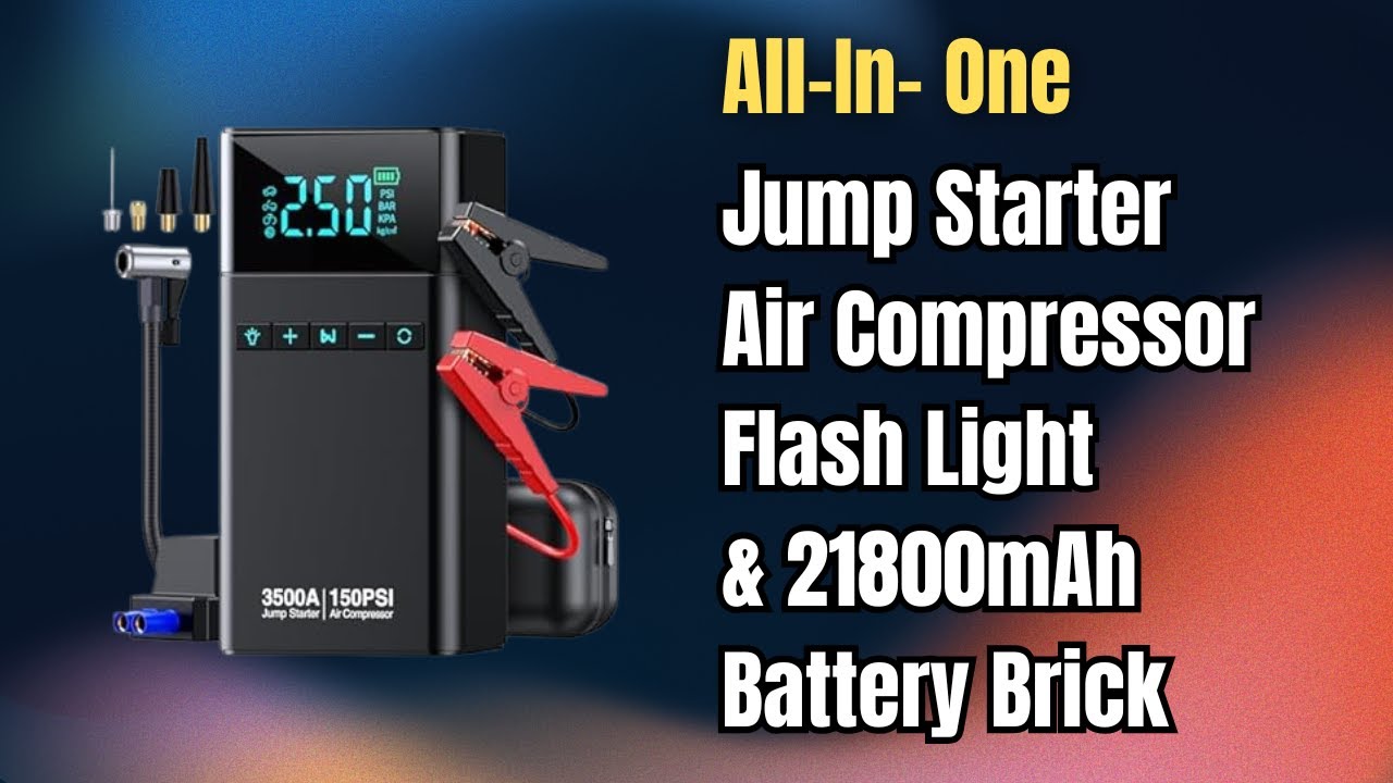 CZKBG YL03 Jump Starter Review: 3500A Power + Air Compressor!