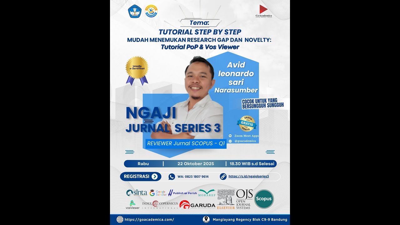 Tutorial Step by Step PoP & Vos Viewer - Ngaji Jurnal - Goacademica