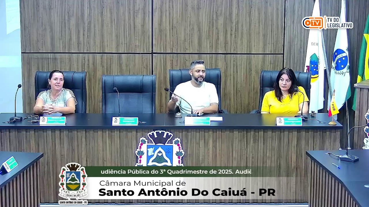 Audiência Pública do 3ª quadrimestre de 2025.