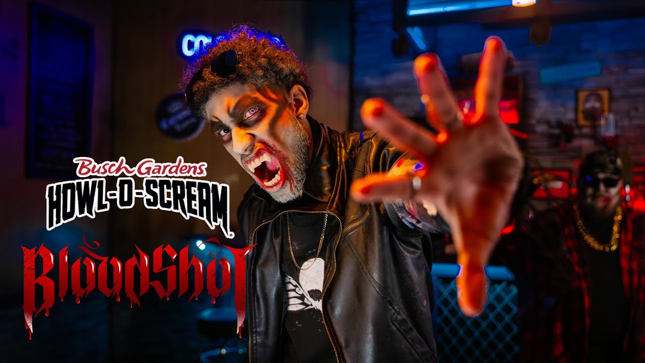 BLOODSHOT Maze Walkthrough | Howl-O-Scream 2025 Busch Gardens Williamsburg NEW HOUSE!