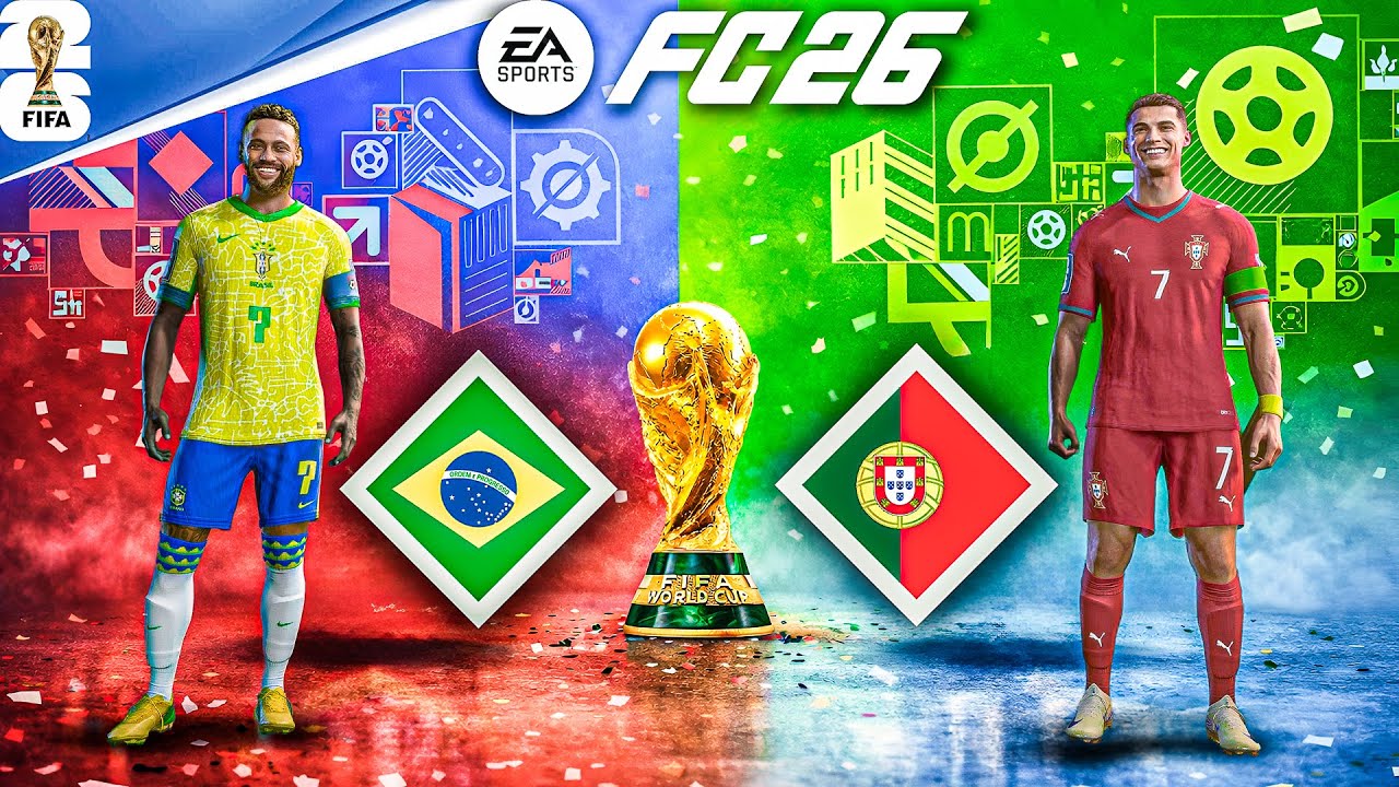 FC 26 - Brazil Vs Portugal - FIFA World Cup 2026 Ft. Ronaldo,Neymar| PC™[4K60FPS] Gameplay