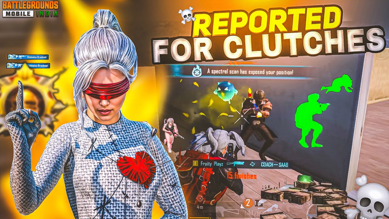 Got reported for crazy 1vs4 clutches 🔥 | best ever 1v4 clutches with crazy AKM6x Sprays⚡️
