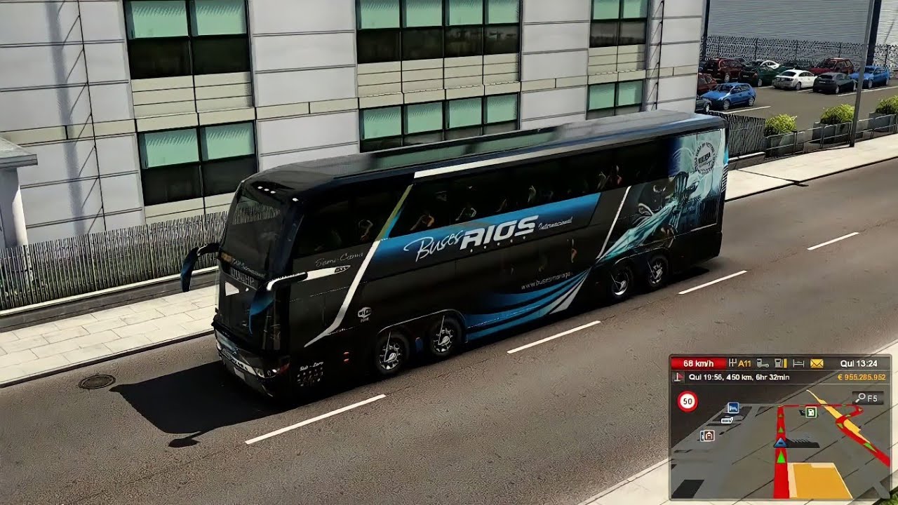 ETS2 Bus Mods Gameplay (MODASA ZEUS 3 6X2 BUS MOD – ETS2 1.40,1.41)