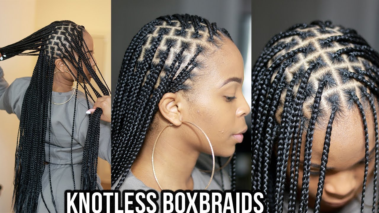 WATCH ME GET Knotless Boxbraids WaistLength | NOT TIGHT | Easy |