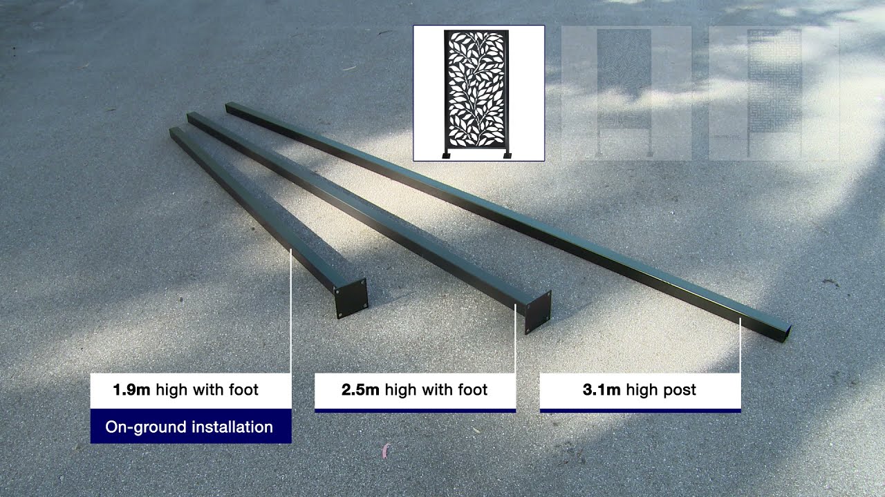Post and Screen Kit installation instructional video