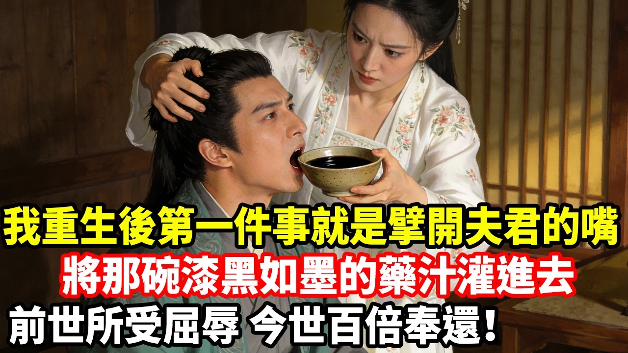 我重生後第一件事就是擘開夫君的嘴，將那碗漆黑如墨的藥汁灌進去，前世所受屈辱，今世百倍奉還！
