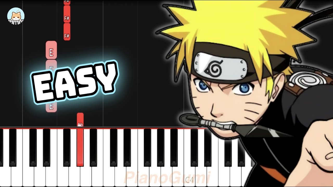 Naruto Shippuden OP 4 - "CLOSER" - EASY Piano Tutorial & Sheet Music