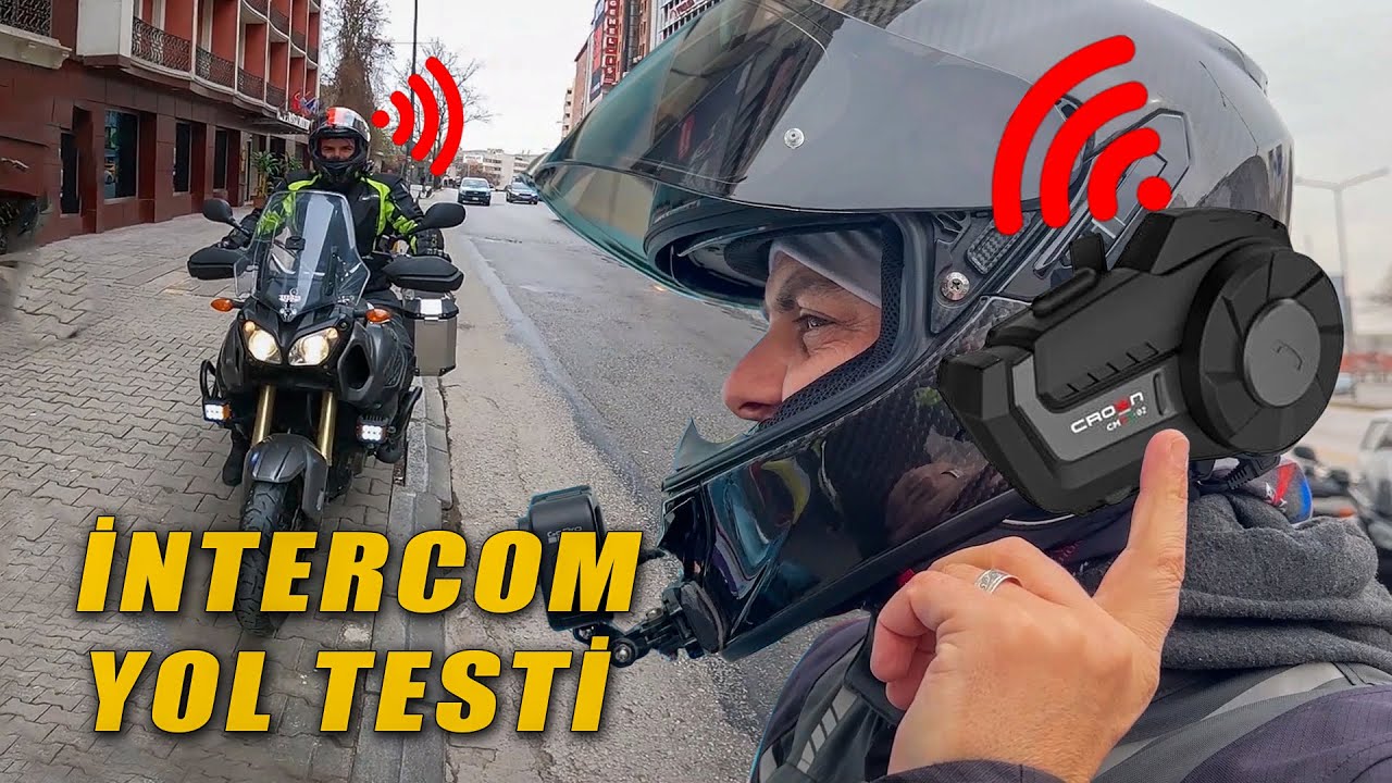 İki Kişilik İntercom İncelemesi | Crown Micro CMMK 02 | Kaska montaj, bağlantı, Mesafe testi Kolaçan