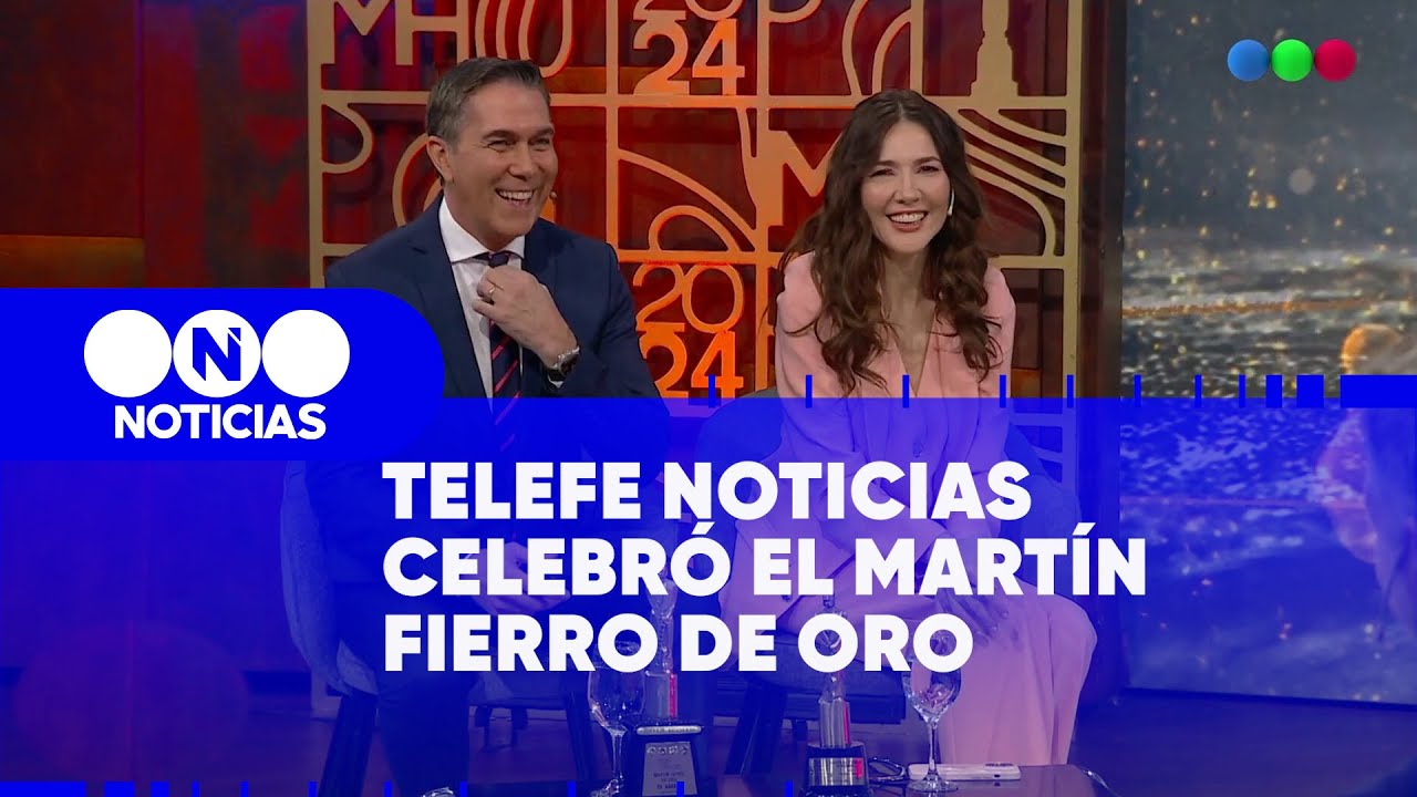 TELEFE NOTICIAS CELEBRÓ el MARTÍN FIERRO DE ORO